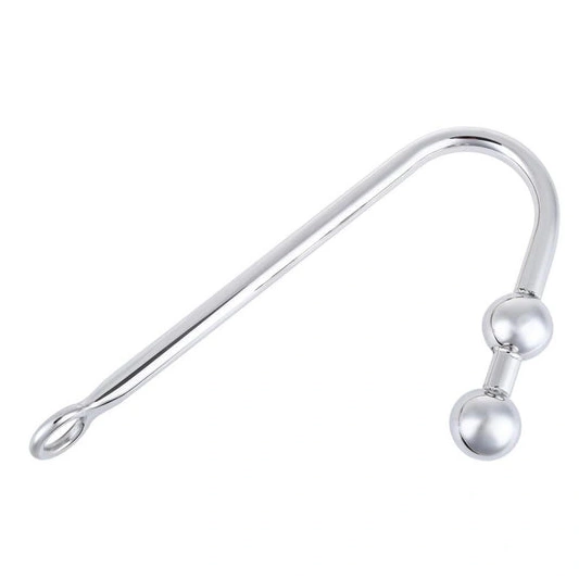 Anal Hooks Pleasurable Anal Balls Stainless 4417 Hook Two Steel 0115